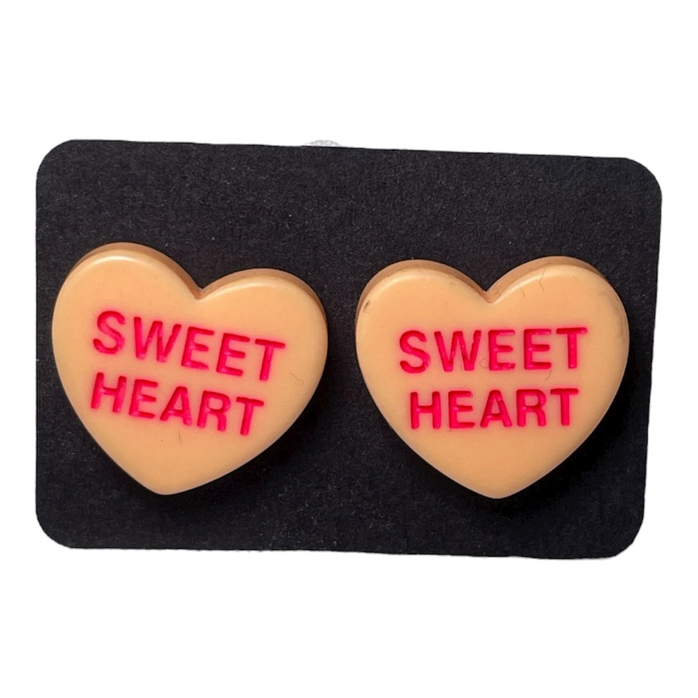 Conversation heart earrings